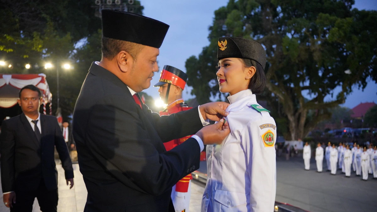 75 Paskibraka Gianyar 2026 Siap Jalankan Tugas Pengibaran Merah Putih