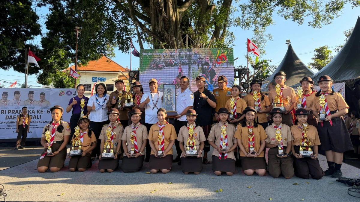 Hari Pramuka ke-65 di Gianyar, Semangat Kepramukaan Didorong Lewat Kreativitas dan Aksi Nyata